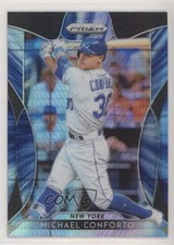 2019 Panini Prizm Tier II Blue Hyper Prizm Michael Conforto #131 1h5