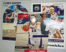 3 Pack of 2021 Panini Chronicles Draft Picks Corey Krispert Cards Basketball