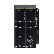 Argon V5 Dual M.2 NVMe Expansion Board Only  Dual NVMe SSD Adapter for Raspb...