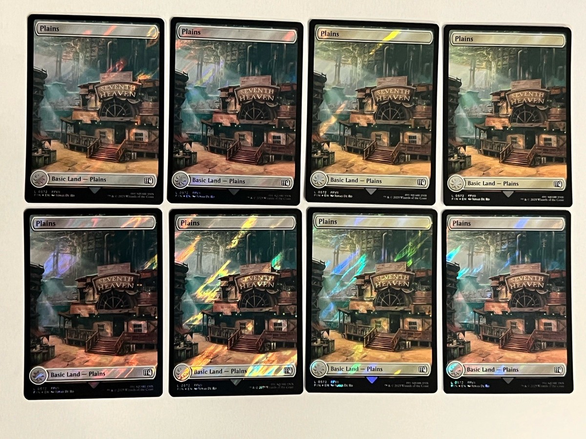 8x Surge Foil Plains MTG Final Fantasy Collector's Commander FIN lot 8x Surge Foil Plains MTG Final Fantasy Collector's Commander FIN lot