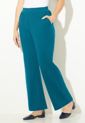 Catherines Women's Plus Size Suprema Wide Leg Pant
