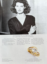 1987 DE BEERS A Diamond is Forever Vintage PRINT AD