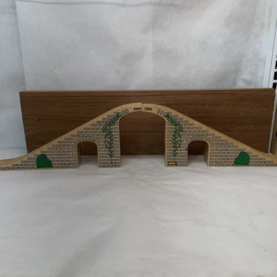 Vintage BRIO #33469 Two-Piece Connecting Wooden Railway Sky Bridge - Image 1 of 4