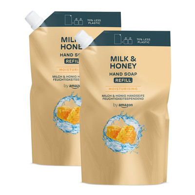 By Amazon Milk & Honey Handseife Nachfüllpack, 2 X 1000 Ml