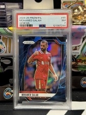 2024-25 Panini Prizm Premier League Mohamed Salah Genesis PSA 7 TZ