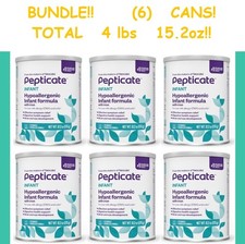 BUNDLE  6 Nutricia Pepticate Infant Formula w/ Iron Total 4lbs 15oz BB 9/2026
