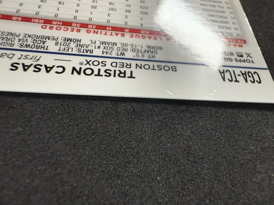 2024 Topps Gilded Triston Casas Gold Autograph Yellow-Gold /75 #CGA-TCA Red Sox - Image 3 of 3