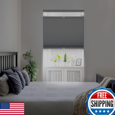 Dez Furnishings Cordless 1.5 Blackout Top Down Bottom Up Cellular Shade Energy
