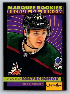 2022-23 O-Pee-Chee Black Retro Marquee Rookie Vladislav Kolyachonok RC 081/100