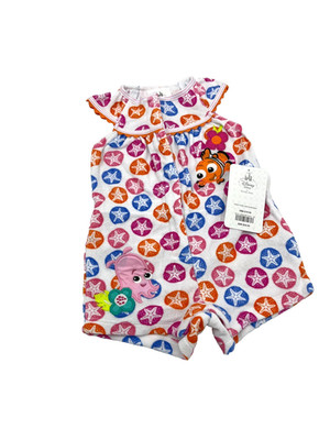 Disney Baby Finding Nemo Bathing Suit Swim Suit Cover Up Size 0-3M New