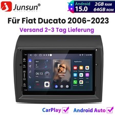 Für Fiat Ducato 2006-2023 Android 15 Carplay Autoradio GPS Navi BT Wifi RDS DAB+