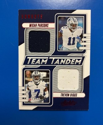 2023 Absolute Micah Parsons / Trevon Diggs #TT-DC2 Team Tandem Dual Mem. /199