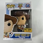 Funko POP! Toy Story 4 #535 SHERIFF WOODY Holding Forky HOT TOPIC Exclusive