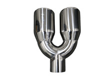 4 Inlet - Dual 6 Oultets - Diesel Exhaust Tip - Polished Stainless Steel