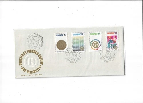 Singapore Year 1973 Prosperity Through Quality and Reliability FDC
