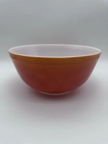 Vintage Pyrex Flameglo Orange Red Ombre #403 Nesting Mixing Bowl 2-1/2 Quart