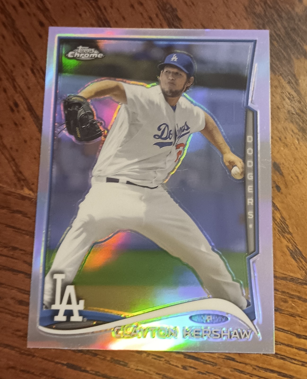 2014 Topps Chrome Refractor Clayton Kershaw #100