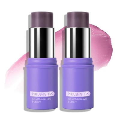FREEORR 2PCS Color Changing Blush Stick, PH-Activated Face Blush, Multiuse Ba...