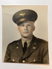 VTG WW II Photo Army Airforce Handsome Male Soldier. Military
