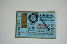 1958 Indiana High School Basketball State Finals Ticket - Fort Wayne South