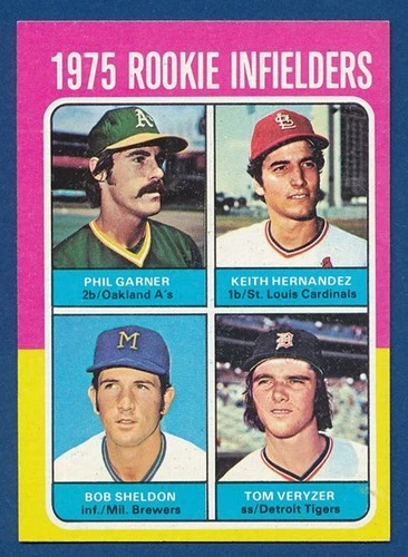 1975 Topps Mini #623 Keith Hernandez Rookie (Garner / Sheldon / Veryzer) - NM