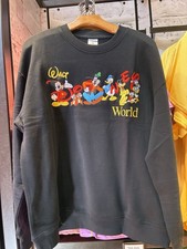 Disney Parks 2026 WDW Mickey & Friends Embroidered Sweatshirt Size L NWT