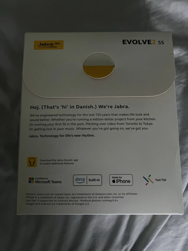 Jabra Evolve2 55 Mono Wireless Headset- MS Teams Certified- Black-Brand New - Image 2 of 3