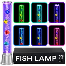 Shop LC Fish Lamp Sensory Bubble Tube, 6 LED Color Changing, 1.9FT