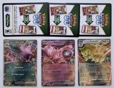 Pokemon Team Rocket  Mewtwo + Nidoking + Persian COMPLETE Promos  Free Shipping