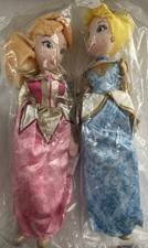 Disney Store Golden Princess Plush Dolls Aurora Sleeping Beauty Cinderella 16  