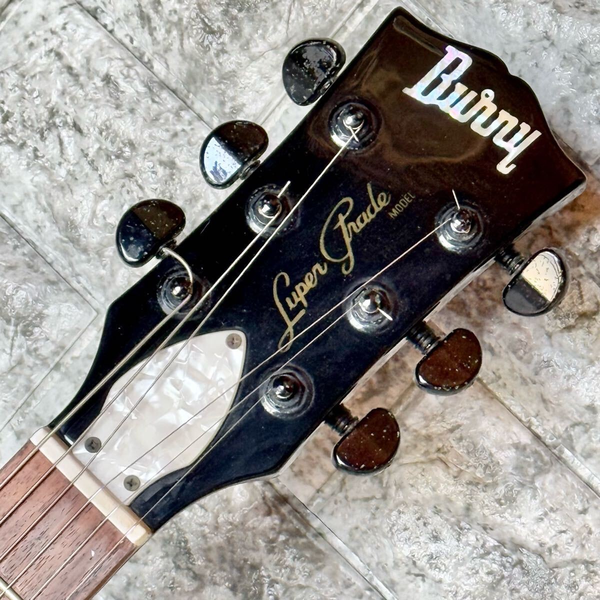 Electric Guitar Burny Joe Perry Model Super Grade Les Paul Type