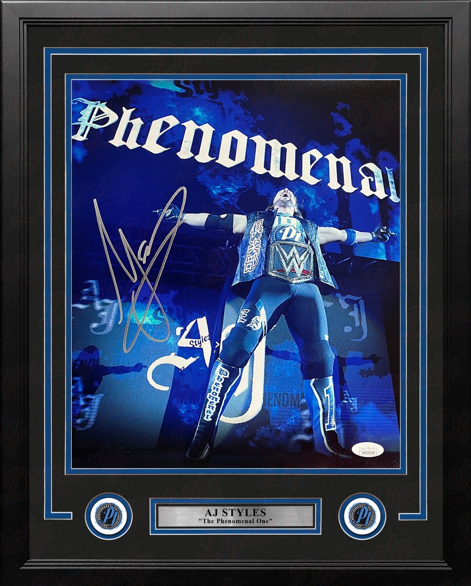 AJ Styles Phenomenal Champion Entrance Autographed Framed