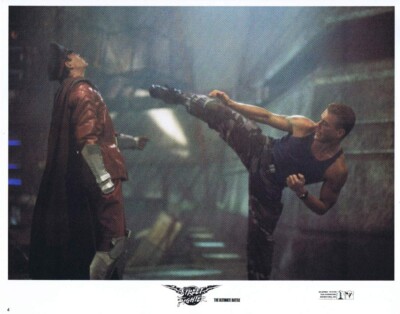 STREET FIGHTER Original Lobby Card 4 Jean-Claude Van Damme Raul Julia Wes Studi