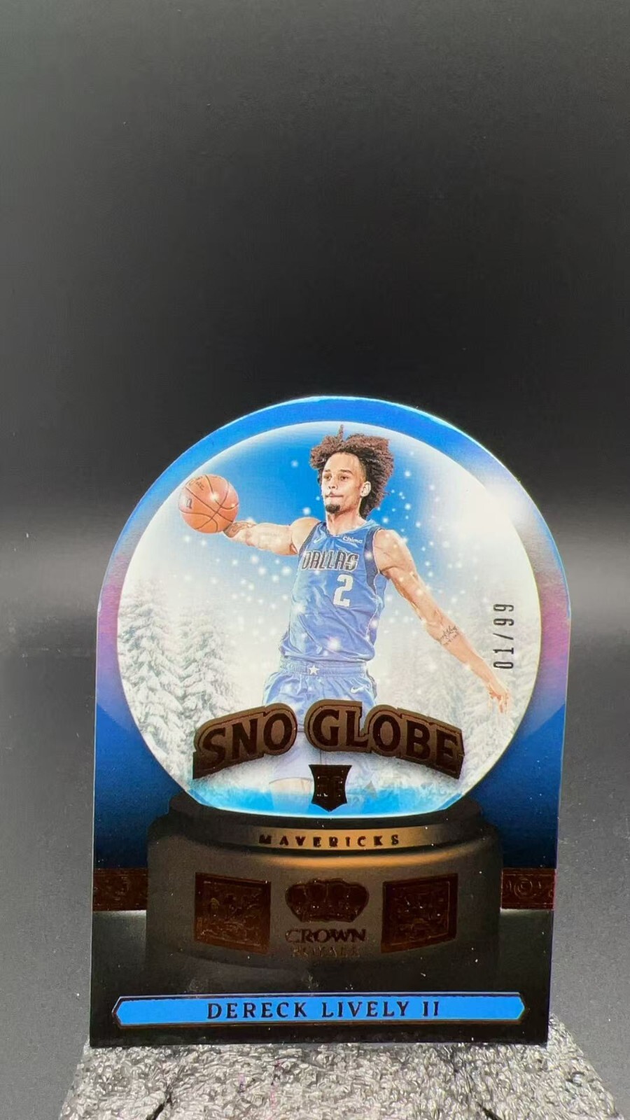 Dereck Lively II 2023-24 Crown Royale Sno Globe Rookie RC Mavericks /99 # 8687AL
