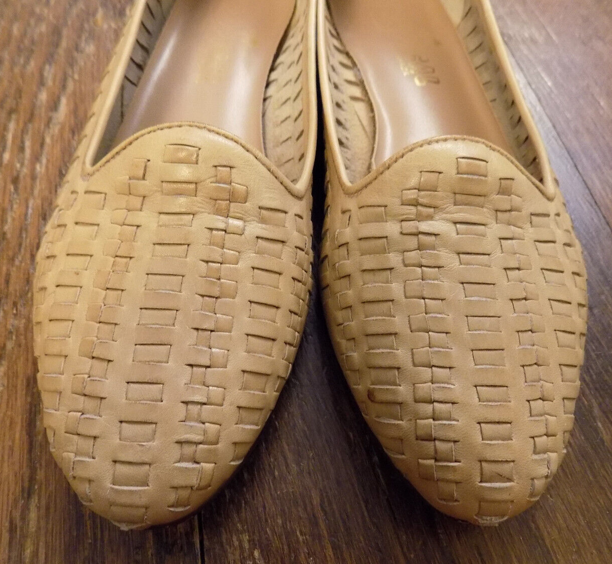デザイン◎ 90s~ Vintage Woven Leather Loafers デザイン◎ 90s~ Vintage Woven Leather Loafers デザイン◎ 90s