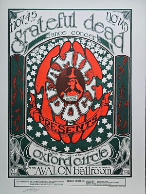 nooi［Stanley Mouse , Alton Kelley］ Skull and Roses, Grateful Dead, Oxford Circle, September 16-17