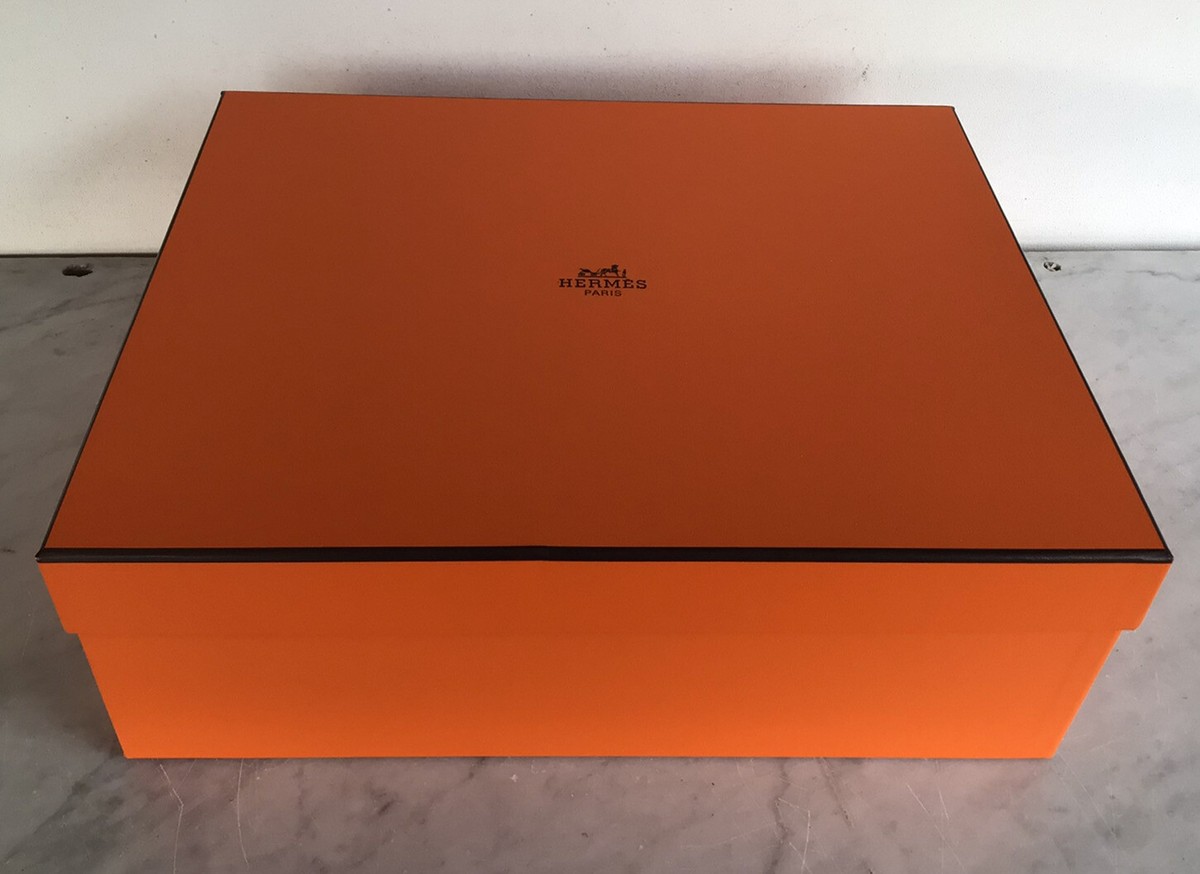 Genuine HERMES Empty Storage Gift Box Tissue 14”x 11.25” x 4.5” | eBay
