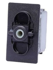VDD2S00B Double Pole Carling V series On-On rocker switch, no lamps, spade term
