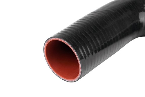 Manguera acoplador de codo de silicona de 45 grados HPS 3/4"" ID de 4 capas 10"" pierna negra 19 mm - Imagen 2 de 4