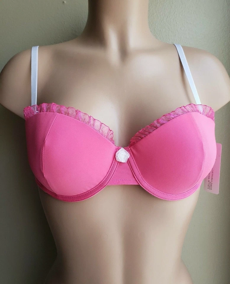 Sujetador con aros convertible Native Intimates 36C nuevo con etiquetas rosa Foto 2 de 4