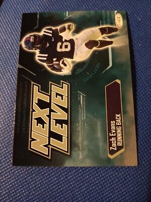 2023 ZACH EVANS SAGE HIT NEXT LEVEL NFL ROOKIE CARD RC #94 MISSISSIPPI RAMS