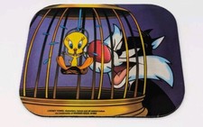 Looney Tunes Sylvester Cat Tweety Bird 9x8 Mouse Pad 1994 Vintage