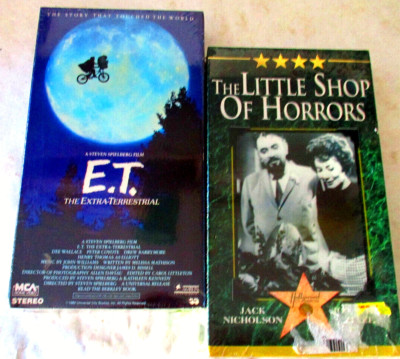 E.T. The Extra-Terrestrial VHS Tape + 1 More (Sealed}