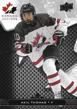 Akil Thomas #40 - 2018 Team Canada Juniors - Base Men