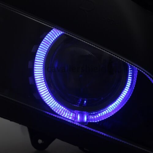 Assembled Headlight Halogen Blue Angel Eyes Ballasts For Honda CBR600RR 2007-12 - Picture 7 of 12