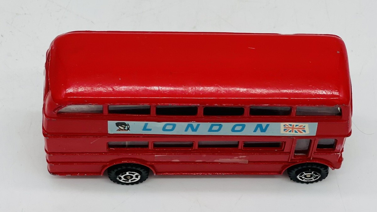 vintage London Transport Metal Double Decker Bus Route # 12 Big