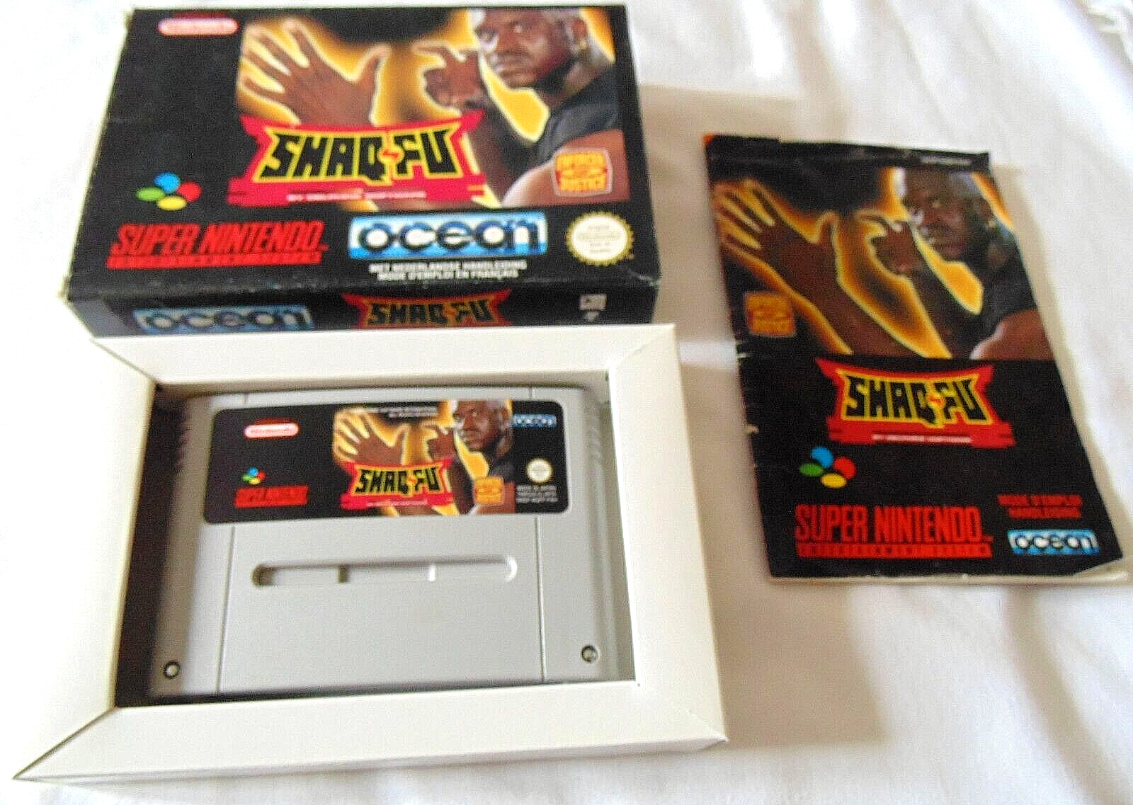 shaq fu authentique version originale super nintendo complet fah