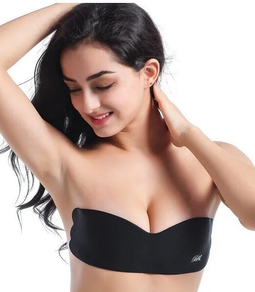 2 push up Sujetadores Auto Adhesivo sin Tirantes Talla Única Mujer Sexy