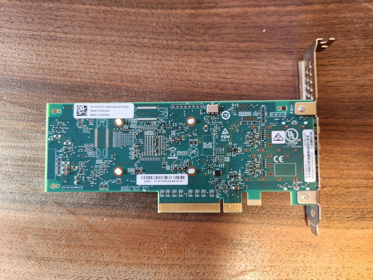 Dell QLogic WVT0T QLE2692L-DEL 16GB 2-Port FC HBA Low profile-