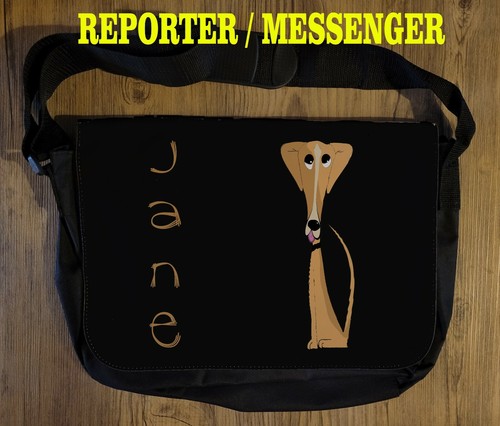 Personalised Jack Russel Greyhound or Irish Wolfhound shoulder bag various sizes - Picture 13 of 22